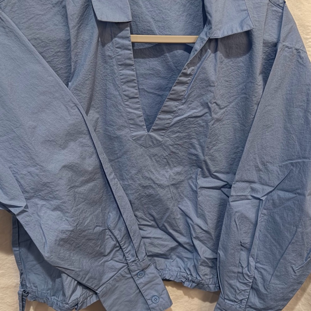 LOFT Women's Light Blue Button Down Shirt